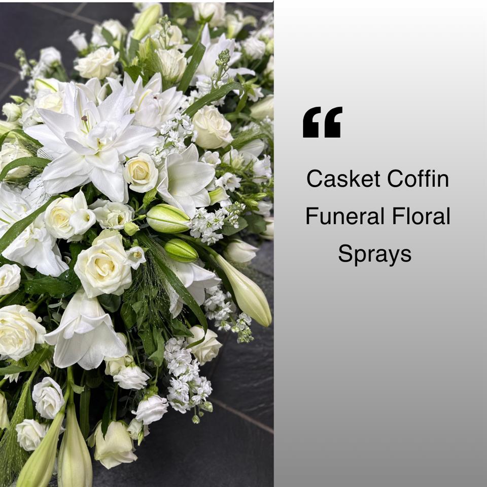 casket coffin floral funeral sprays Hayle